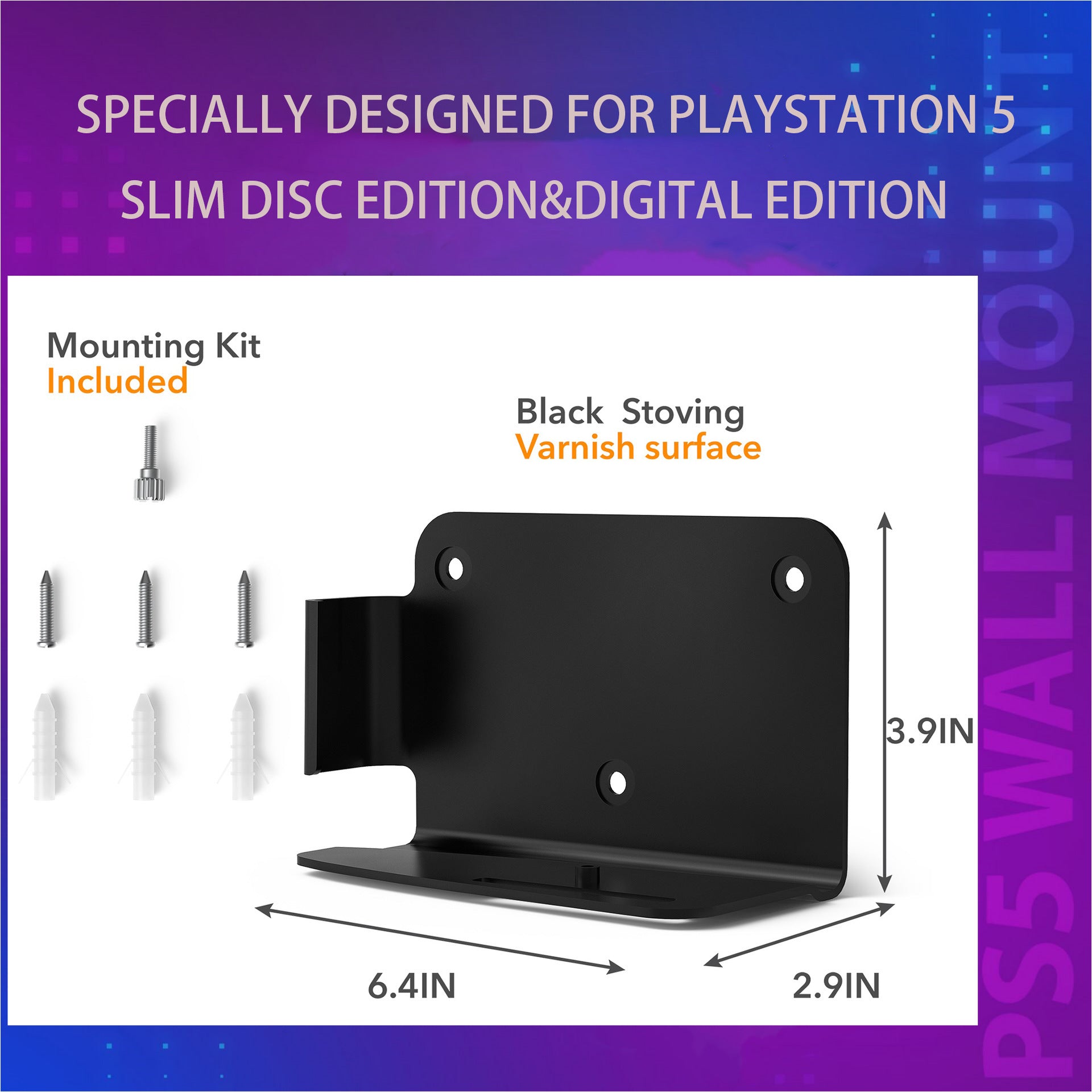 Game Console Aluminum Alloy Metal Bracket Wall Storage